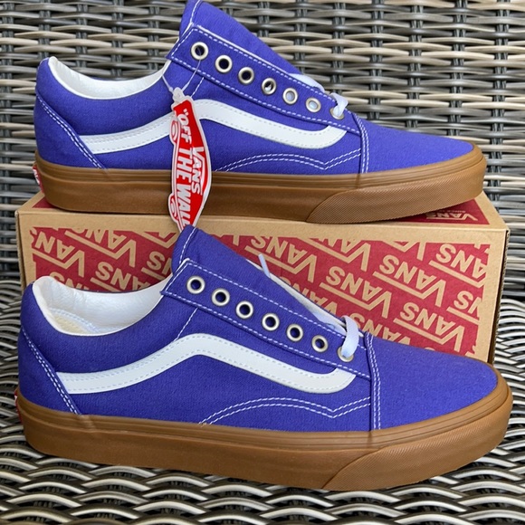 Vans Shoes - Vans Old Skool Gum Spectrum Blue/True White WMNS